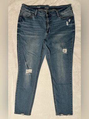 Size 18 a.n.a Light Wash Distressed Skinny Jeans